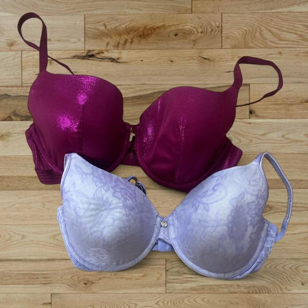 34DD Bra Bundle ⭐️ Final Chance Sale Feminine purple pink lacey set